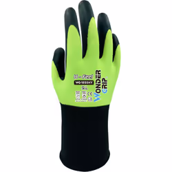 Wonder Grip WG-1855HY, Guanti da officina, Verde, Black, S, Adulto, Adulto