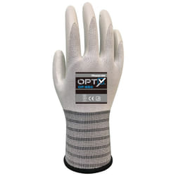Wonder Grip OP-650 Guanti da officina Bianco Schiuma di nitrile, Poliestere 1 pz
