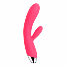 Vibratore a forma di coniglio con funzione di riscaldamento per la stimolazione del clitoride e del punto G.