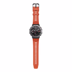 Amazfit T-Rex 3 Lava 3,81 cm (1.5") AMOLED Digitale 480 x 480 Pixel Touch screen Nero, Acciaio inox GPS (satellitare) - Vista aggiuntiva 6