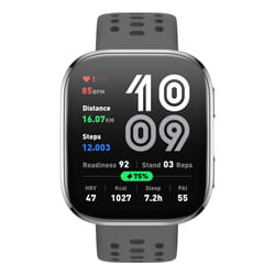 Amazfit Bip 6 Charcoal 5 cm (1.97") AMOLED Digitale 390 x 450 Pixel Touch screen Argento GPS (satellitare)