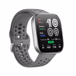 Amazfit Bip 6 Charcoal 5 cm (1.97") AMOLED Digitale 390 x 450 Pixel Touch screen Argento GPS (satellitare)
