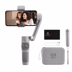 Zhiyun Tech Smooth Q3 Combo, Stabilizzatore d’immagine, Grigio, 340°, -260 - 80°, -150 - 150°, 0,28 kg