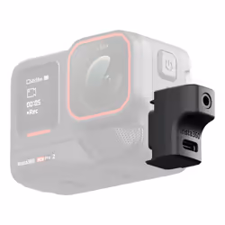 Insta360 Mic Adapter, Adattatore per microfono della fotocamera, 7 g, Nero