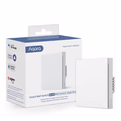 Aqara WS-EUK03, Pulsanti, Wireless, Bianco, Policarbonato (PC), Blu, ZigBee, Stand-by, status