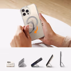 Torras Ostand Spin custodia per cellulare 15,5 cm (6.1") Cover Trasparente - Vista aggiuntiva 3