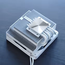 Jonsbo HX6200D Processore Raffreddatore d'aria 12 cm Bianco 1 pz - Vista aggiuntiva 4