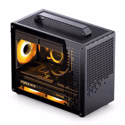 Jonsbo Z20 Black, Mini Tower, PC, Nero, micro ATX, Mini-ATX, SPCC, Vetro temperato, 16,4 cm