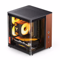 Jonsbo TK-0 BLACK computer case Nero, Legno - Vista aggiuntiva 3