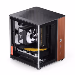 Jonsbo TK-0 BLACK computer case Nero, Legno - Vista aggiuntiva 4
