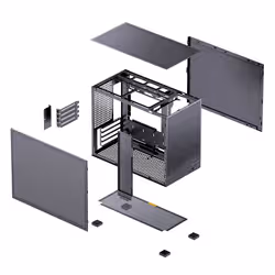 Jonsbo D32 STD MESH BLACK computer case Midi Tower Nero - Vista aggiuntiva 6