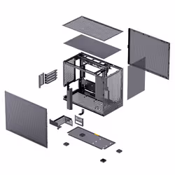 Jonsbo D32 PRO Midi Tower Nero - Vista aggiuntiva 7