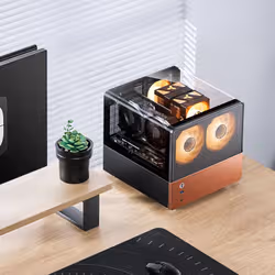 Jonsbo V12 BLACK computer case Nero, Legno - Vista aggiuntiva 2