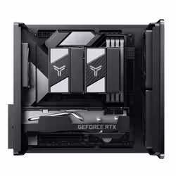 Jonsbo V12 BLACK computer case Nero, Legno - Vista aggiuntiva 8