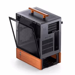 Jonsbo T7 Midi Tower Nero, Legno - Vista aggiuntiva 5