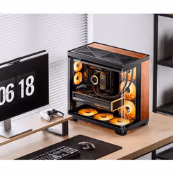 Jonsbo TK-4 Wood Tower Nero, Legno - Vista aggiuntiva 2