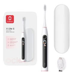 Oclean X Lite Set Adulto Spazzolino elettrico sonico Nero, Grigio