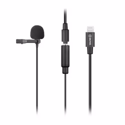 BOYA BY-M2, Microfono Lavalier/Lapel, -40 dB, 50 - 20000 Hz, 24 bit, 48 kHz, Omnidirezionale
