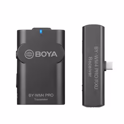 BOYA BY-WM4 PRO-K5, Microfono Lavalier, RF Wireless, 60 m, 35 - 14000 Hz, Batteria, Ricevitore per bodypack