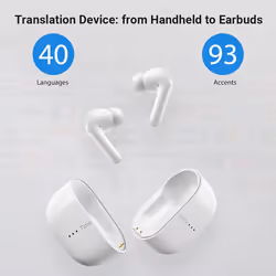 Timekettle M3 Translator Auricolare Wireless In-ear Musica e Chiamate Bluetooth Bianco - Vista aggiuntiva 6
