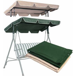 Tettuccio per Dondolo, Tetto di Ricambio per Dondolo da Giardino, Varie Dimensioni e Colori Disponibili (168 x 115 cm, Beige) - Costway