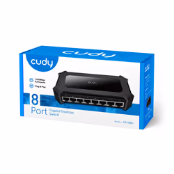Cudy GS108D switch di rete Gigabit Ethernet (10/100/1000) Nero - Vista aggiuntiva 6