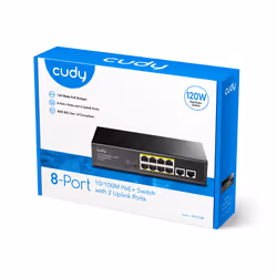 Cudy FS1010P switch di rete Fast Ethernet (10/100) Supporto Power over Ethernet (PoE) Nero - Vista aggiuntiva 4