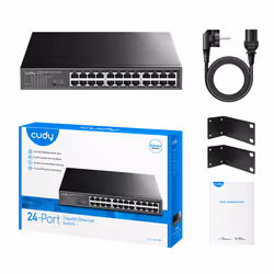 Cudy GS1024 switch di rete Gigabit Ethernet (10/100/1000) Nero - Vista aggiuntiva 4