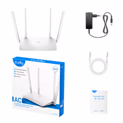 Cudy WR1300 router wireless Gigabit Ethernet Dual-band (2.4 GHz/5 GHz) Bianco - Vista aggiuntiva 4