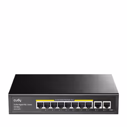 Cudy GS1010PE, Gigabit Ethernet (10/100/1000), Supporto Power over Ethernet (PoE), Montaggio rack, Montabile a parete