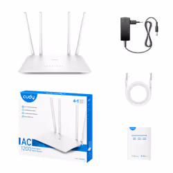 Cudy WR1200 router wireless Fast Ethernet Dual-band (2.4 GHz/5 GHz) Bianco - Vista aggiuntiva 5