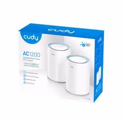Cudy M1300 2-PACK sistema Wi-Fi Mesh Dual-band (2.4 GHz/5 GHz) Bianco 1 Interno - Vista aggiuntiva 4