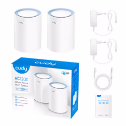 Cudy M1200 2-PACK sistema Wi-Fi Mesh Dual-band (2.4 GHz/5 GHz) Bianco 1 Interno - Vista aggiuntiva 4