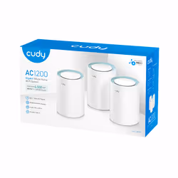 Cudy M1300 3-PACK sistema Wi-Fi Mesh Dual-band (2.4 GHz/5 GHz) Bianco 1 Interno - Vista aggiuntiva 4