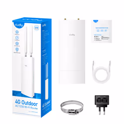 Cudy LT500 router wireless Fast Ethernet Dual-band (2.4 GHz/5 GHz) 4G Bianco - Vista aggiuntiva 6