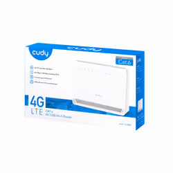 Cudy 4G Cat 6 AC1200 Wi-Fi Router, LT700E 1.0 router wireless Gigabit Ethernet Dual-band (2.4 GHz/5 GHz) Bianco - Vista aggiuntiva 5