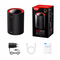 Cudy M3000 Dual-band (2.4 GHz/5 GHz) Nero, Rosso 1 Interno - Vista aggiuntiva 4