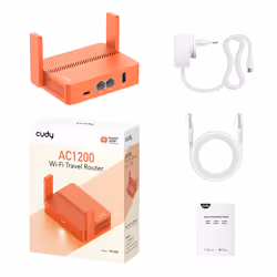 Cudy AC1200 router wireless Fast Ethernet Arancione