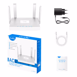 Cudy WR1300E router wireless Gigabit Ethernet Dual-band (2.4 GHz/5 GHz) Bianco - Vista aggiuntiva 6
