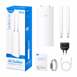 Cudy Indoor/Outdoor 4G Cat 6 AC1200 Wi-Fi Router, LT700 Outdoor 1.0 router wireless Gigabit Ethernet Dual-band (2.4 GHz/5 GHz) Bianco - Vista aggiuntiva 6