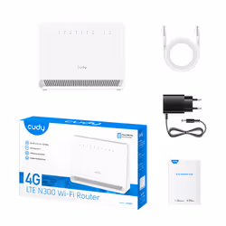 Cudy LT400E router wireless Fast Ethernet Banda singola (2.4 GHz) 4G Bianco - Vista aggiuntiva 5