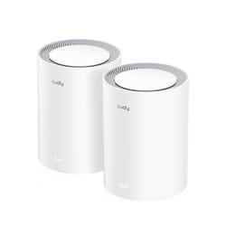 Cudy M3000(2-PACK) V2.0 sistema Wi-Fi Mesh Dual-band (2.4 GHz/5 GHz) Wi-Fi 6 (802.11ax) Bianco Interno