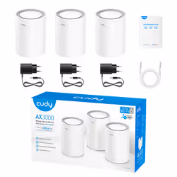 Cudy AX3000 Wi-Fi 6 Mesh 2.5G Solution Dual-band (2.4 GHz/5 GHz) Wi-Fi 6 (802.11ax) Bianco Interno - Vista aggiuntiva 3