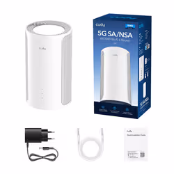 Cudy 5G SA/NSA AX3000 Wi-Fi 6 Router, P4 1.0 router wireless Gigabit Ethernet Dual-band (2.4 GHz/5 GHz) Bianco - Vista aggiuntiva 4