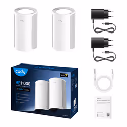 Cudy M11000 Tri-band (2,4 GHz/5 GHz/6 GHz) Wi-Fi 7 (802.11be) Bianco 4 Interno - Vista aggiuntiva 2