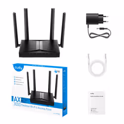 Cudy AP3000D punto accesso WLAN 2402 Mbit/s Nero - Vista aggiuntiva 3