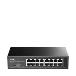 Cudy 16-Port Gigabit Easy-Managed Switch, GS1016E 1.0 Gestito L2 Gigabit Ethernet (10/100/1000) Nero