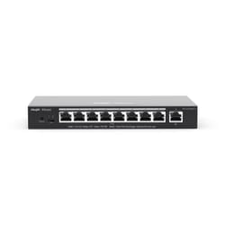 Ruijie Networks RG-ES209GC-P switch di rete Gestito Gigabit Ethernet (10/100/1000) Supporto Power over Ethernet (PoE) Nero