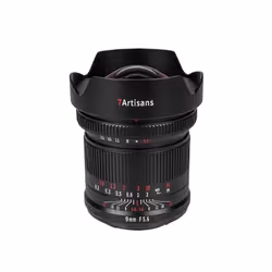 7Artisans 9mm f/5.6, Canon R MILC Obiettivo ultra-ampio Nero