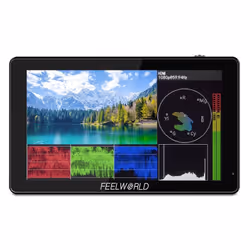 Feelworld LUT5 monitor per fotocamere 14 cm (5.5") Nero 1920 x 1080 Pixel Retroilluminazione a LED Touch screen - Vista aggiuntiva 2